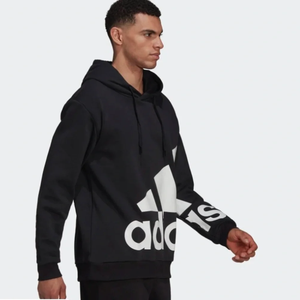 Adidas ESSENTIALS GIANT LOGO FLEECE HOODIE Size M - Picture 4 of 6